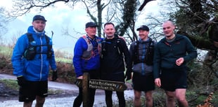 Coleridge Way charity run by five friends