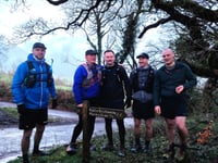 Coleridge Way charity run by five friends