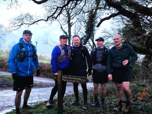 Coleridge Way charity run by five friends