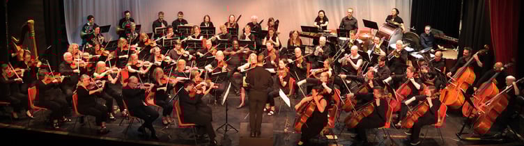 The Minehead and Exmoor Musical Festival orchestra.