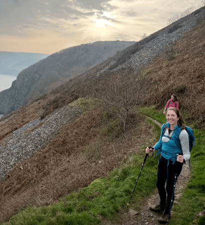 Part of the coastal path which the Moorland Mums will be navigating as they walk the boundary of Exmoor to raise funds for village schools.