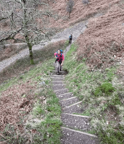 Some of the Moorland Mums in training for their epic Exmoor schools fund-raising walk.