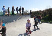 Hundreds try out Watchet's new wheeled park after official opening
