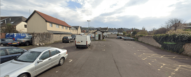 A view of the Market Street car park, in Watchet.