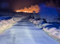 Arsonist may have set triple-heathland blazes