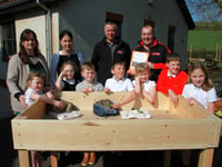 School receives new run for guinea pigs