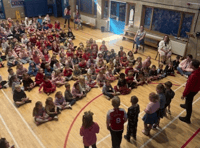 School's Red Nose Day silly styles and giggles