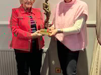 Vanessa presented with 'Most Improved Player' trophy