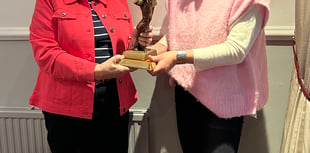 Vanessa presented with 'Most Improved Player' trophy