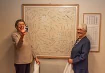 Fund-raising cloth signed by villagers in 1950s is restored and returned to Crowcombe