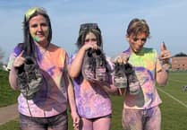 Students help raise £9k for cancer charity with Minehead college colour run