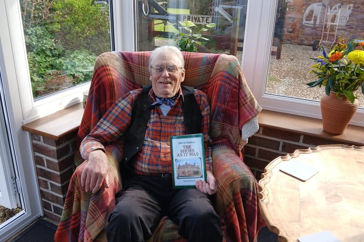 John Hopkins will be singing his new book 'The Shoes as it was' in Wiveliscombe on April 8