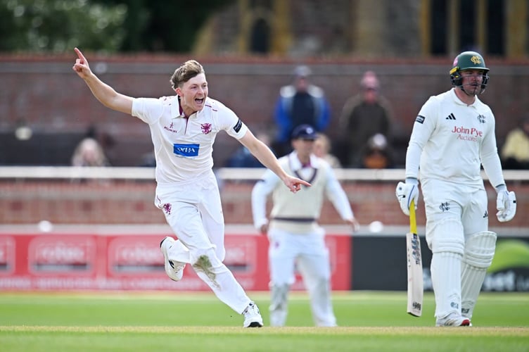 Alfie Ogborne enjoyed three wickets in the Notts first inning
