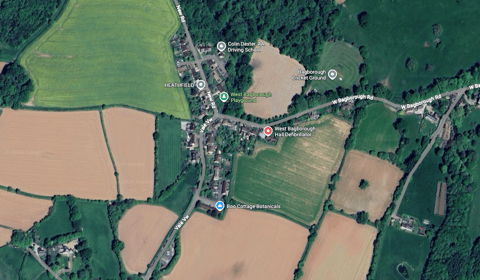 Plans for four houses in West Bagborough