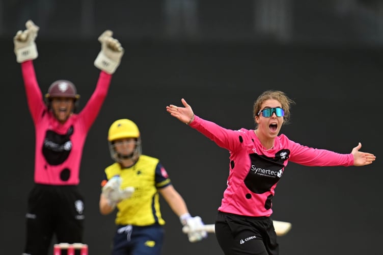 Somerset Women's teenage spinner Olivia Barnes