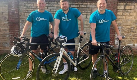 John and mates in ride from London to Paris 