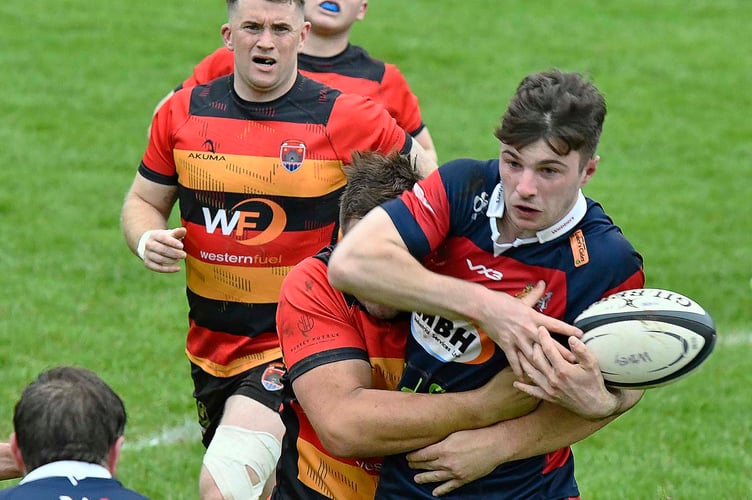 Will Ruell - levelled the scores with a try for Wiveliscombe