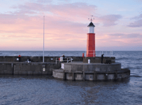 Wrong colour lighthouse has to be repainted