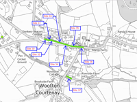 Village road closing for sewage pipe enhancement