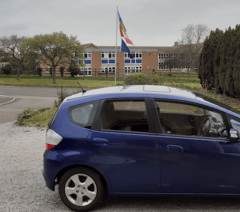 Pensioner's flagpole with EU flag felled