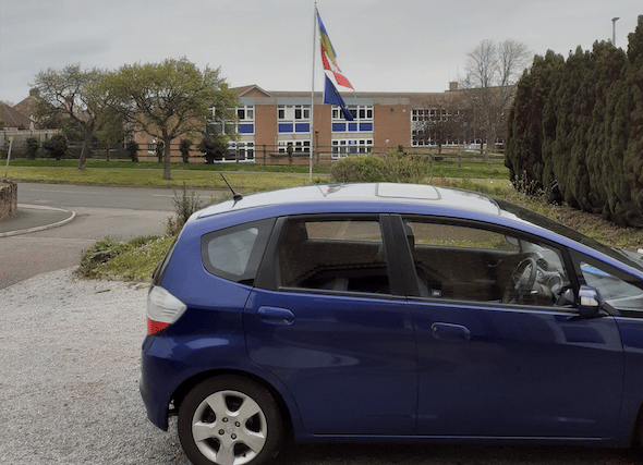 Pensioner's flagpole with EU flag felled