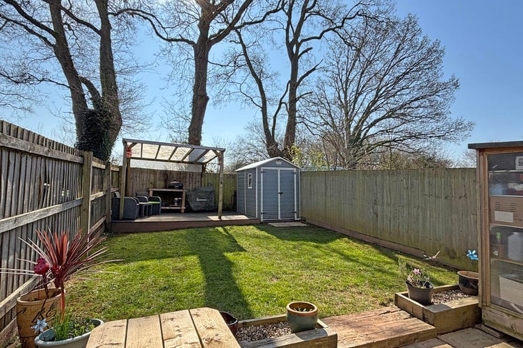 The beautifully presented garden