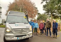 Campaigners go for a walk to celebrate anniversary of new Wiveliscombe bus service