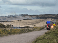Moorland arsonist strikes again - four times
