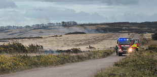 Moorland arsonist strikes again - four times
