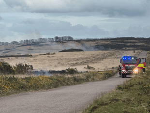 Moorland arsonist strikes again - four times