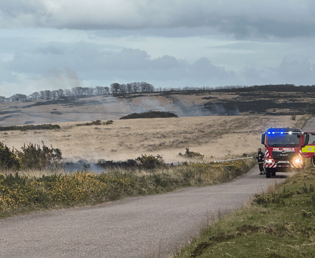 Moorland arsonist strikes again - four times