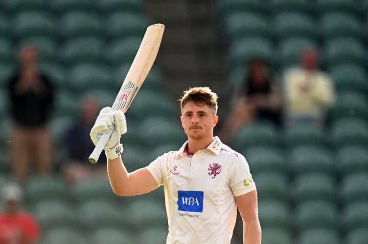 Tom  Abell - scored an unbeaten 101 for Somerset