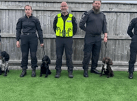 Newly-trained police dogs go on frontlines