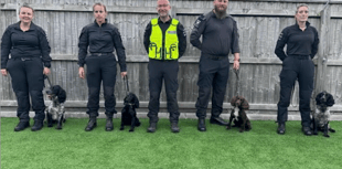 Newly-trained police dogs go on frontlines