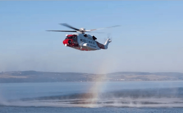 A Coastguard search and rescue helicopter was called to evacuate an ultra marathon runner from Exmoor at midnight on Sunday.