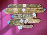 Vintage footpath signs up for sale