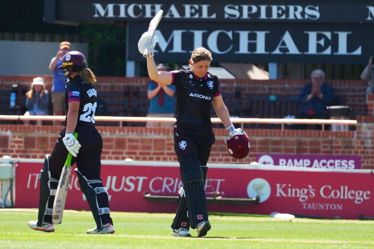 Heather Knight celebrates her century