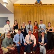 ear, left to right: Lawrence Taylor, Zoey Cape, Jan Weetch, Joe Bolton, Amy Tisshaw, Ashley Tisshaw, Saphie Haddon; front: Richard Churchill, Sam Cobb, Ben Druitt, Kate Lancaster