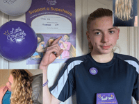 Schoolboy grows hair for five years for charity