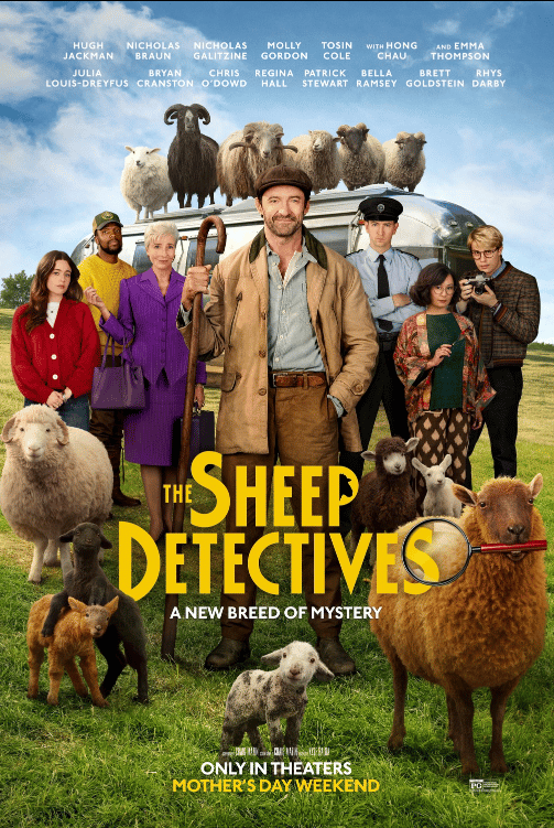A poster for the film 'The Sheep Detectives'.