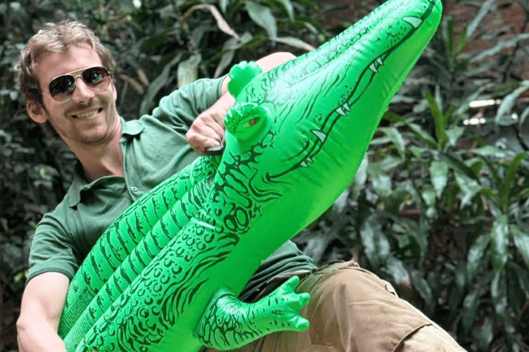 Tropiquaria Zoo keeper Sam Tull is to run the equivalent of two marathons in Crocs to raise funds for a new crocodile house.