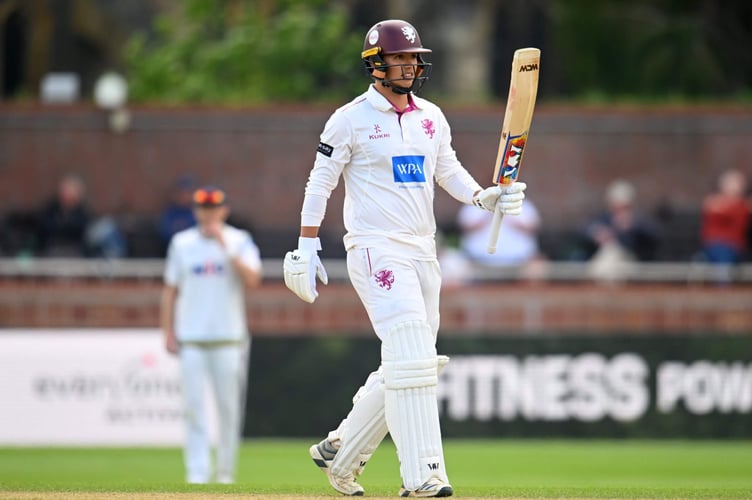 Josh Thomas, who has strong West Somerset family connections, scored his maiden century against Yorkshire  