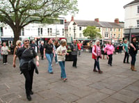 Line dancing flashmob event connects globally
