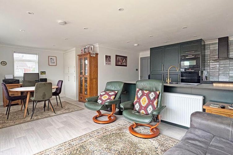 The living space has been cleverly designed to be open plan