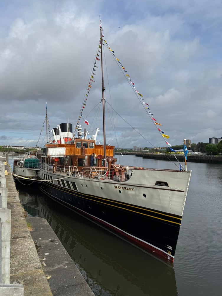 Minehead will have three visits this season by the world's last seagoing paddle steamer The Waverley.