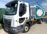 New trucks with food waste messaging