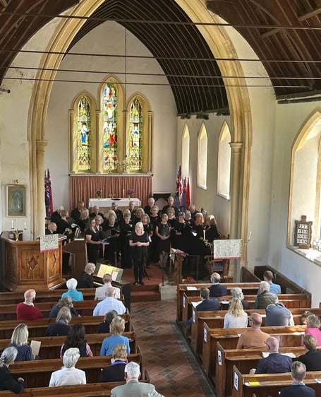 A previous Simonsbath Festival event in St Luke's Church.