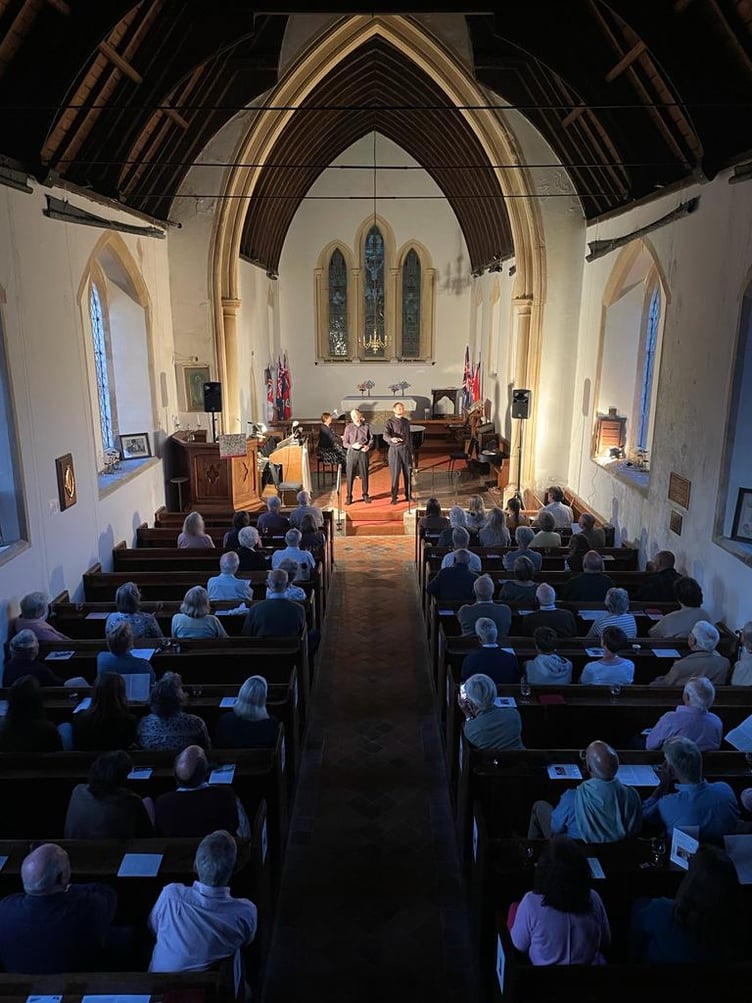 Acoustics in St Luke's Church are considered excellent for the annual Simonsbath Festival.