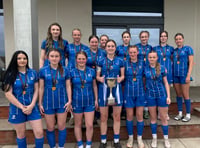 Minehead Women celebrate winning county league 