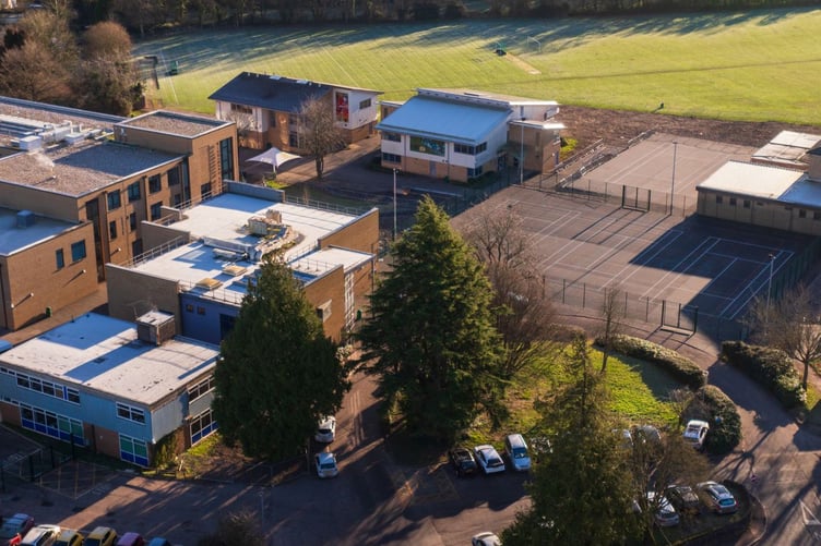 Aerial view of Kingsmead Academy